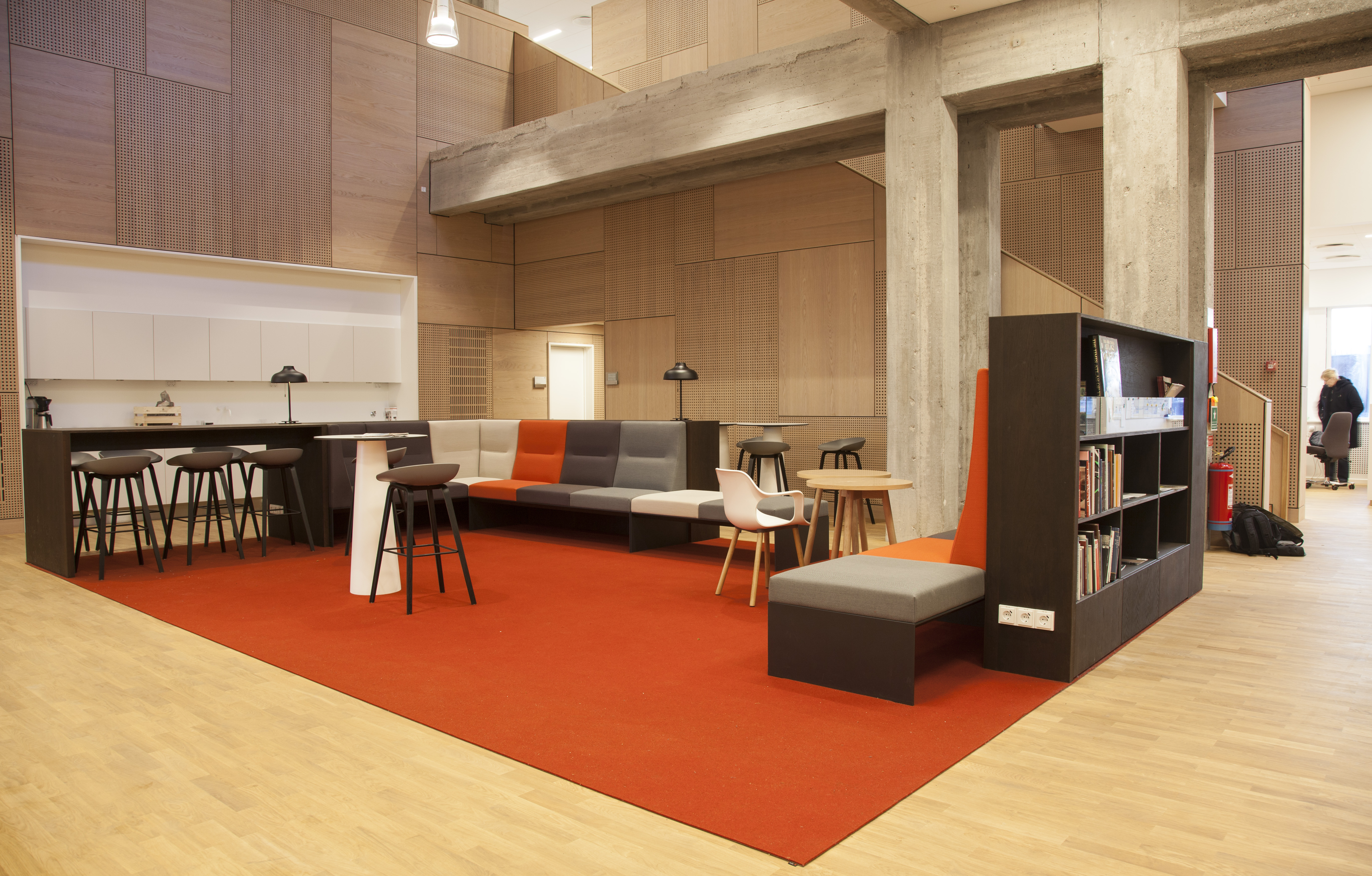 Panum instituttet, Fraster filt tæppe orange (1)